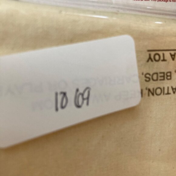 Tory Burch Shoe Dust Bag Drawstring 12 x 15" Cream Blue #2 - Picture 5 of 5